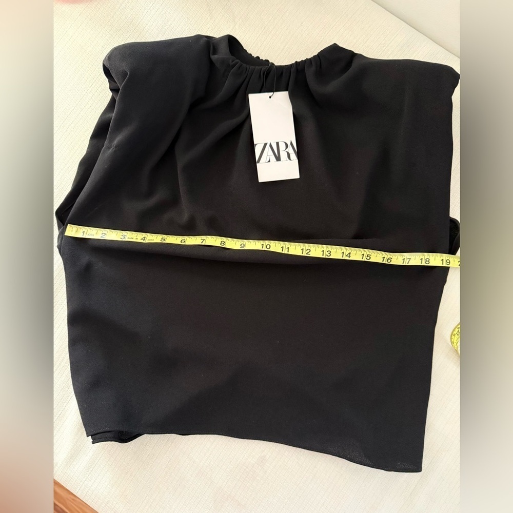 New Zara Black Blouse - Picture 6 of 7